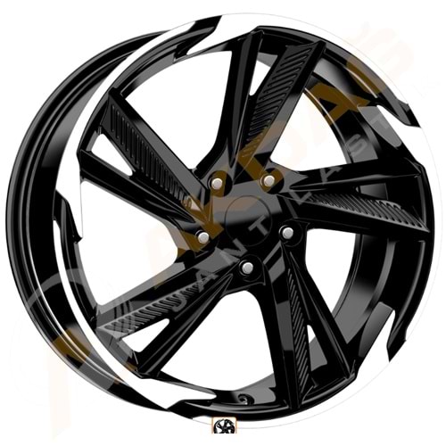 18X8,0 JANT DY 1208 5X108 ET45 67,1 BLACK DİAMOND