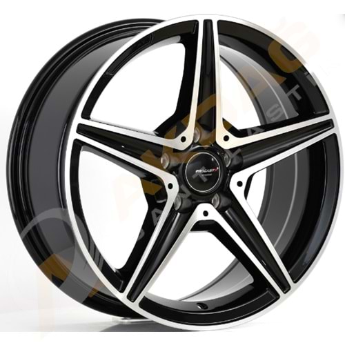 17X7,5 JANT PRO L75261 5X112 ET35 66,56 BLACK MACHİNED
