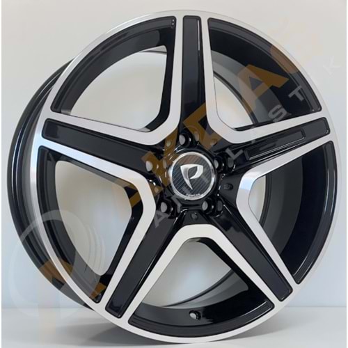 17X8 JANT BK 105 5X112 ET35 66,6 BLACK MACHİNED