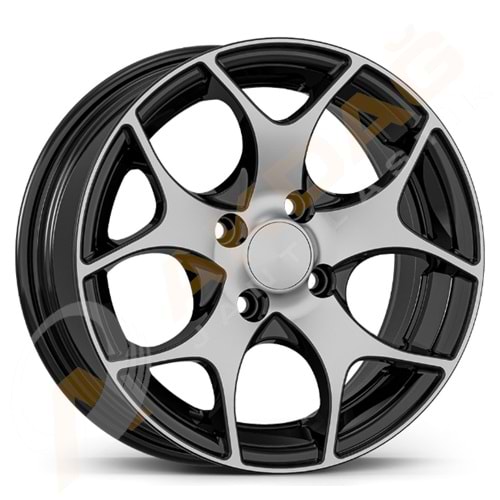 15X6,5 JANT FD 15019 4X100 ET38 67,1 BLACK DİAMOND