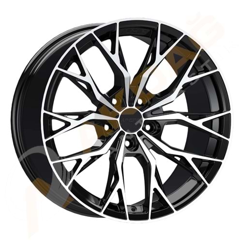 18X8,0 JANT ARC G6928 5X112 ET45 66,6 BLACK DİAMOND ROMA
