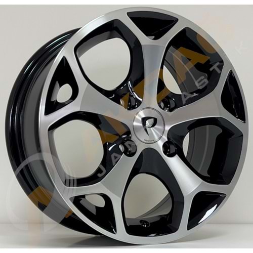 16X6,5 JANT BK 386 5X108 ET50-63,4-BLACK DİAMOND