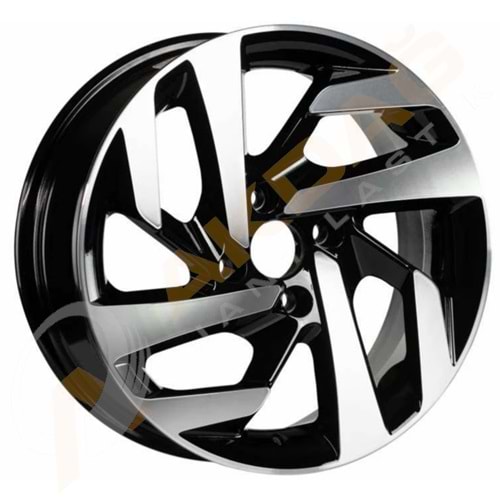 14X5,5 JANT EMR W 7419 4X108 ET25-65,1 BLACK DİAMOND